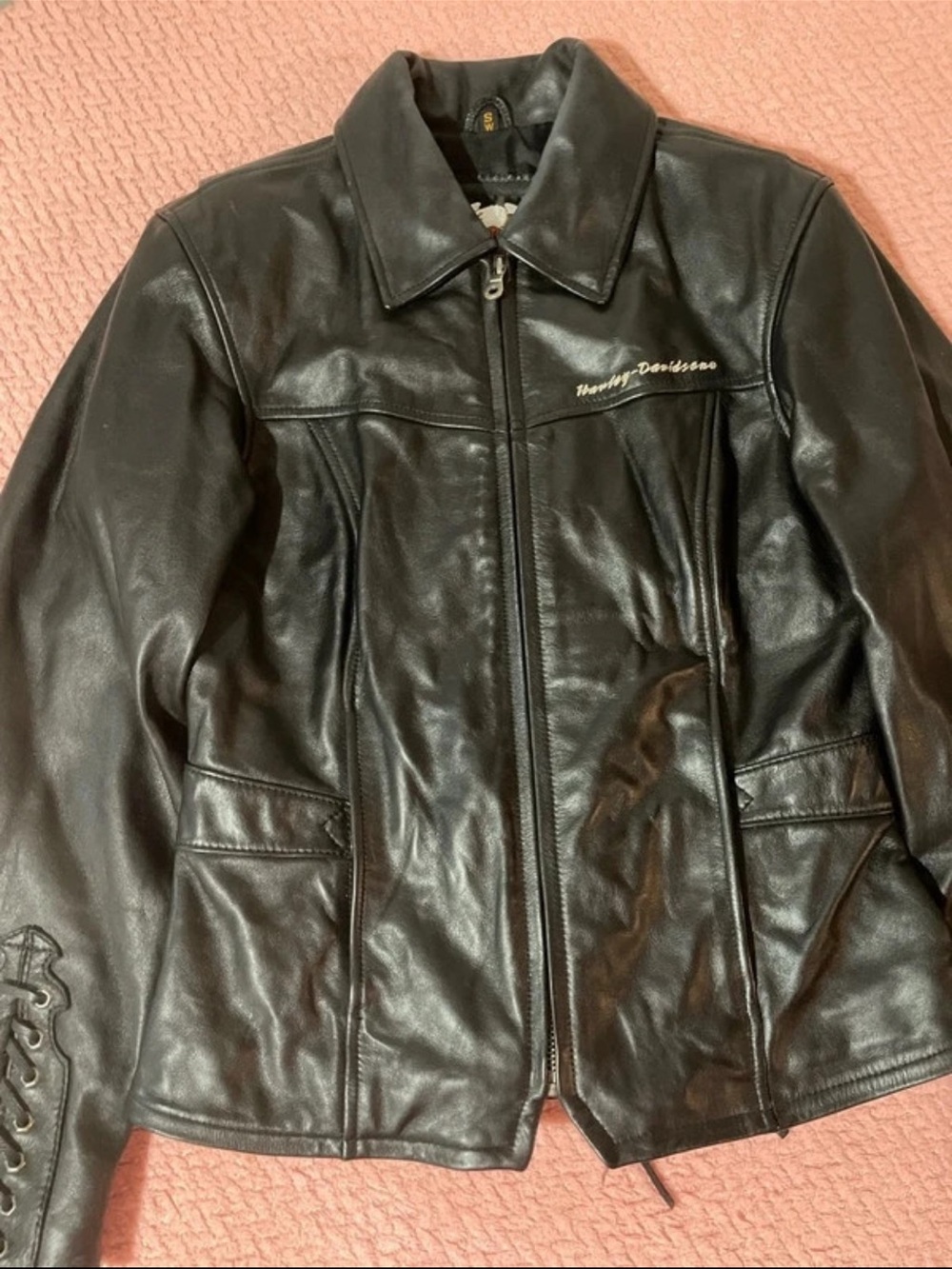 Vintage 2003 Harley Davidson 100 anniversary leather jacket HD-194.
